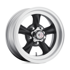 American Racing Vintage - American Racing Vintage VN105 TORQ THRUST D 15X7 5X4.75 Satin Black Machined Lip|VN1055761B - Image 2