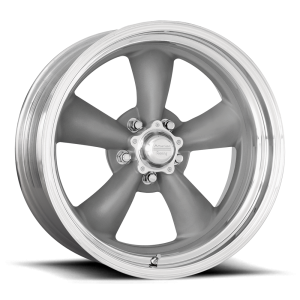 American Racing Vintage - American Racing Vintage VN205 CLASSIC TORQ THRUST II CUSTOM 15X6 5X4.5 Torq Thrust Gray Polished Lip|VNCL205566532 - Image 2