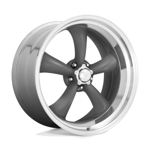 American Racing Vintage - American Racing Vintage VN215 CLASSIC TORQ THRUST II 15X7 5X4.75 Mag Gray Machined Lip|VN2155761 - Image 2