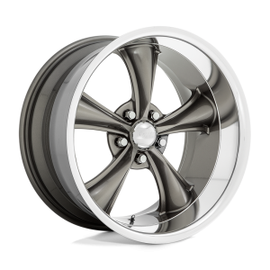 American Racing Vintage - American Racing Vintage VN338 BOSS TT 20X8.5 5X4.5 Graphite With Diamond Cut Lip|VN338208512902US - Image 2