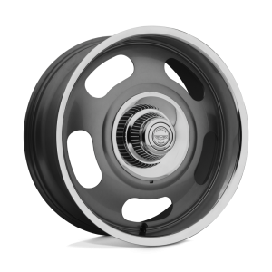 American Racing Vintage - American Racing Vintage VN506 17X9 5X4.75/5.0 Mag Gray Center Polished Lip|VN50679006400 - Image 2
