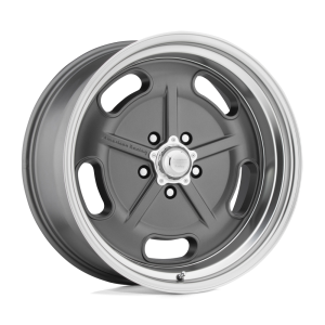American Racing Vintage - American Racing Vintage VN511 SALT FLAT 22X10.5 5X4.5 Mag Gray Diamond Cut Lip|VN51122512400 - Image 2