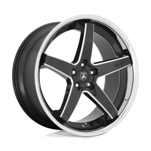 Asanti Black - Asanti Black ABL31 REGAL 22X9 5X120 Gloss Black Milled With Chrome Lip|ABL31-22905232BK - Image 2