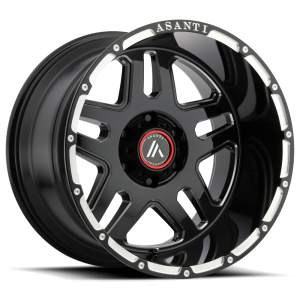 Asanti Off Road - Asanti Off Road AB809 ENFORCER 20X12 5X5.0 Gloss Black Milled|AB809-20125044NGM - Image 2