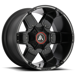 Asanti Off Road - Asanti Off Road AB811 WARTHOG 20X12 8X170 Satin Black Milled|AB811-20128744NBM - Image 2
