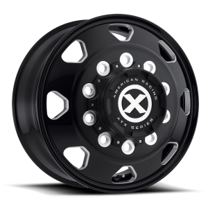 ATX - ATX AO402 INDY 22.5X8.25 10X11.25 Satin Black Milled - Front|AO40222510901 - Image 2