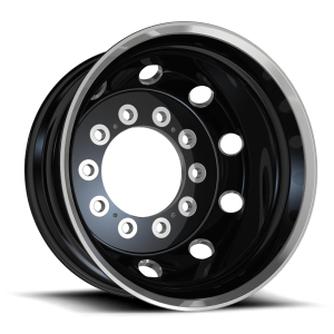 ATX - ATX AO404 JOURNEY 22.5X14 10X11.25 Satin Black With Polished Lip - Rear Outer|AO4042214010902H - Image 2