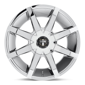 DUB 1PC - DUB 1PC S201 PUSH 22X9.5 BLANK Chrome Plated|S201229500+10D - Image 4