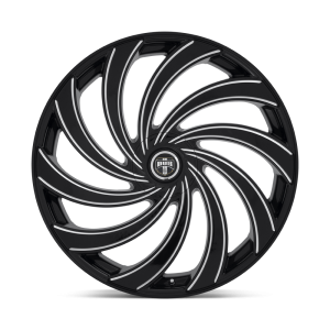 DUB 1PC - DUB 1PC S239 DELISH 24X9 5X115/120 Gloss Black Milled|S239249022+15 - Image 4