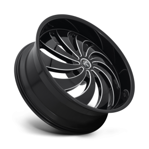 DUB 1PC - DUB 1PC S242 COJONES 24X9 5X115/120 Gloss Black Milled|S242249022+15 - Image 3