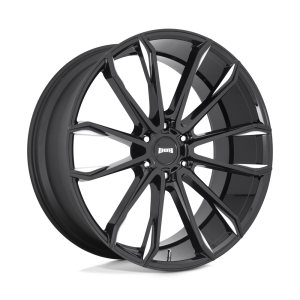 DUB 1PC - DUB 1PC S252 CLOUT 24X10 6X5.5 Gloss Black Milled|S252240084+30 - Image 2