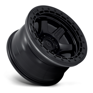 Fuel 1PC - Fuel 1PC D122 BLOCK BEADLOCK 17X9 6X5.5 Matte Black With Matte Black Ring|D12217908445 - Image 3