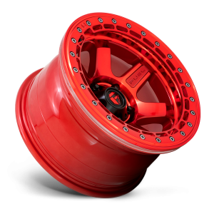 Fuel 1PC - Fuel 1PC D123 BLOCK BEADLOCK 17X8.5 6X5.5 Candy Red With Candy Red Ring|D12317858447 - Image 3