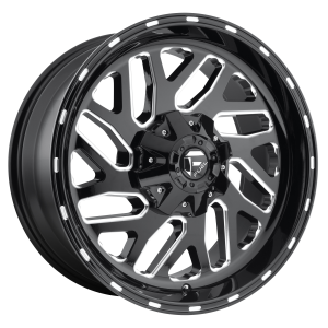 Fuel 1PC D581 TRITON 17X9 8X6.5 Gloss Black Milled|D58117908245