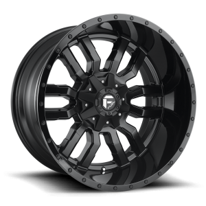 Fuel 1PC - Fuel 1PC D596 SLEDGE 22X12 6X135/5.5 Matte Black Gloss Black Lip|D59622209847 - Image 2