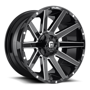 Fuel 1PC - Fuel 1PC D615 CONTRA 20X10 5X4.5/5.0 Gloss Black Milled|D61520002647 - Image 2