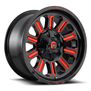 Fuel 1PC - Fuel 1PC D621 HARDLINE 15X8 5X4.5/4.75 Gloss Black Red Tinted Clear|D62115800437 - Image 2