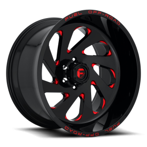 Fuel 1PC - Fuel 1PC D638 VORTEX 22X12 6X5.5 Gloss Black Red Tinted Clear|D63822208446 - Image 2