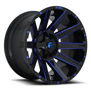 Fuel 1PC - Fuel 1PC D644 CONTRA 22X12 8X170 Gloss Black Blue Tinted Clear|D64422201747 - Image 2