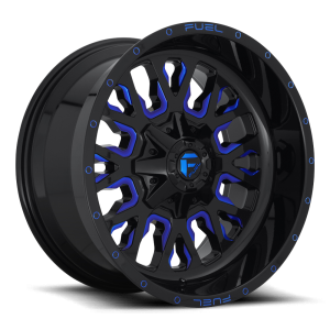 Fuel 1PC - Fuel 1PC D645 STROKE 22X12 5X4.5/5.0 Gloss Black Blue Tinted Clear|D64522202647 - Image 2