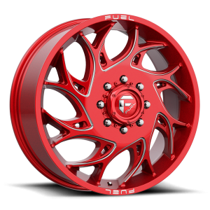Fuel 1PC - Fuel 1PC D742 RUNNER 20X8.25 8X6.5 Candy Red Milled|D74220828D - Image 2