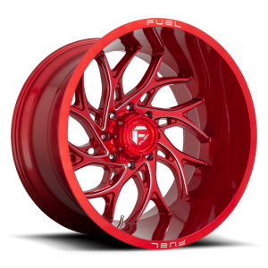 Fuel 1PC - Fuel 1PC D742 RUNNER 22X10 8X6.5 Candy Red Milled|D74222008247 - Image 2