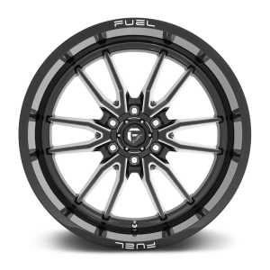 Fuel 1PC - Fuel 1PC D761 CLASH 22X12 6X5.5 Gloss Black Milled|D76122208447 - Image 4