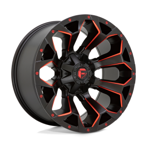 Fuel 1PC - Fuel 1PC D787 ASSAULT 18X9 5X4.5/5.0 Matte Black Red Milled|D78718902645 - Image 2