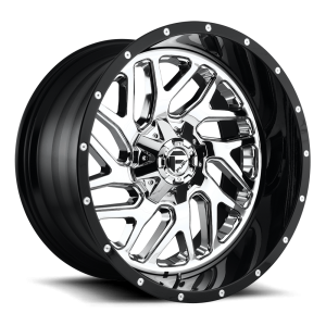 Fuel 2PC - Fuel 2PC D211 TRITON 20X12 8X180 Chrome Plated Gloss Black Lip|D21120201847 - Image 2
