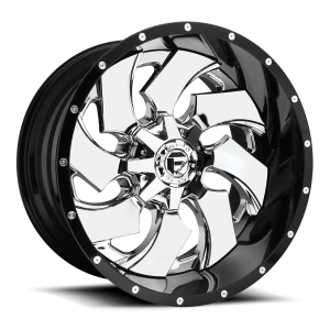 Fuel 2PC - Fuel 2PC D240 CLEAVER 20X10 8X170 Chrome Plated Gloss Black Lip|D24020001747 - Image 2