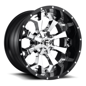 Fuel 2PC - Fuel 2PC D246 ASSAULT 22X10 6X135/5.5 Chrome Plated Gloss Black Lip|D24622009850 - Image 2
