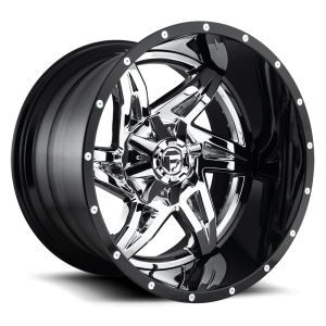 Fuel 2PC - Fuel 2PC D272 ROCKER 20X12 8X6.5 Chrome Plated Gloss Black Lip|D27220208247 - Image 2