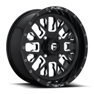 Fuel UTV - Fuel UTV D611 STROKE 18X7 4X137 Gloss Black Milled|D6111870A644 - Image 2