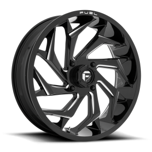 Fuel UTV - Fuel UTV D753 REACTION 20X7 4X156 Gloss Black Milled|D7532070A544 - Image 2