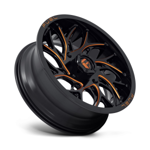 Fuel UTV - Fuel UTV D780 RUNNER UTV 18X7 4X156 Gloss Black Milled Orange|D7801870A544 - Image 3