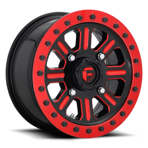 Fuel UTV - Fuel UTV D911 HARDLINE BEADLOCK 15X7 4X156 Gloss Black Red Tinted Clear|D9111570A554 - Image 2