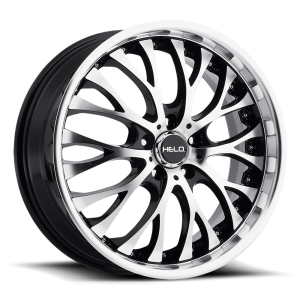 Helo - Helo HE890 20X10 5X4.5 Gloss Black Machined Face|HE89021012340 - Image 2