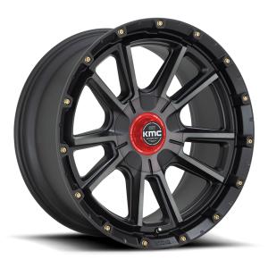 KMC - KMC KM100 SYNC 20X9 5X5.0/5.5 Satin Black With Gray Tint|KM10029035400 - Image 4