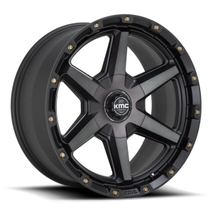KMC - KMC KM101 TEMPO 20X9 5X5.0/5.5 Satin Black With Gray Tint|KM10129035418 - Image 2