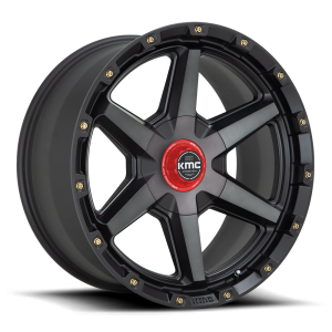 KMC - KMC KM101 TEMPO 20X9 5X5.0/5.5 Satin Black With Gray Tint|KM10129035418 - Image 4