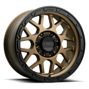 KMC - KMC KM535 GRENADE OFF-ROAD 16X8 6X5.5 Matte Bronze Matte Black Lip|KM53568068606N - Image 2