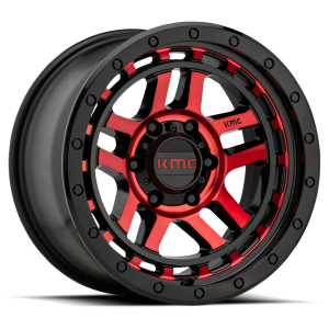 KMC - KMC KM540 RECON 18X8.5 6X5.5 Gloss Black Machined With Red Tint|KM54088568918 - Image 2
