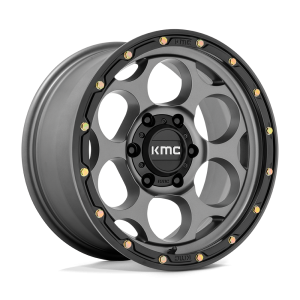 KMC - KMC KM541 DIRTY HARRY 17X8.5 8X6.5 Satin Gray With Black Lip|KM54178580900 - Image 2