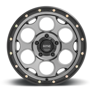 KMC - KMC KM541 DIRTY HARRY 18X8.5 5X5.0 Satin Gray With Black Lip|KM54188550918 - Image 4