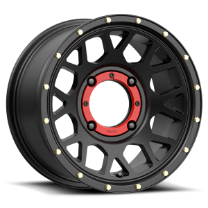 KMC Powersports - KMC Powersports KS135 GRENADE 14X7 4X137 Satin Black|KS13547048738 - Image 4