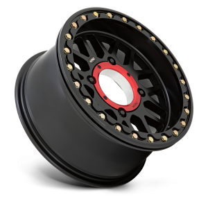 KMC Powersports - KMC Powersports KS235 GRENADE BEADLOCK 14X7 4X110 Satin Black|KS23547040710 - Image 3