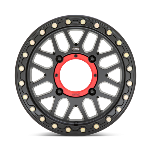 KMC Powersports - KMC Powersports KS235 GRENADE BEADLOCK 14X7 4X110 Satin Black|KS23547040710 - Image 4