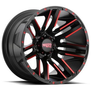 Moto Metal - Moto Metal MO978 RAZOR 20X12 6X135 Satin  Black Machined Red Tint|MO97821263544NRC - Image 2