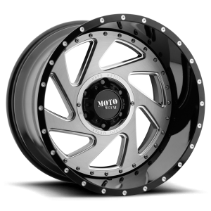 Moto Metal - Moto Metal MO989 CHANGE UP 20X12 8X180 Gloss Black Milled Brushed Inserts|MO98921288344N - Image 2