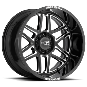 Moto Metal - Moto Metal MO992 FOLSOM 20X12 8X180 Gloss Black Milled|MO99221288344N - Image 2